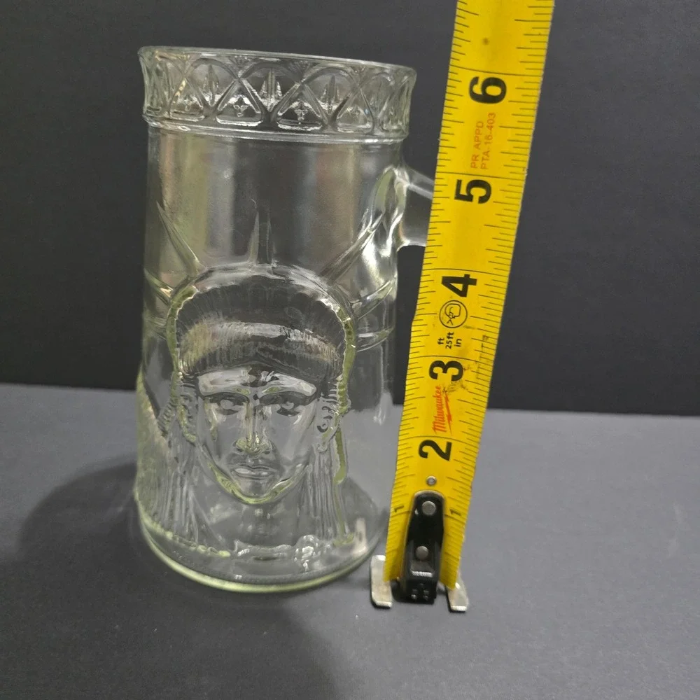 Anchor Hocking Vintage Liberty Centennial 1885 Glass‎ Mug
